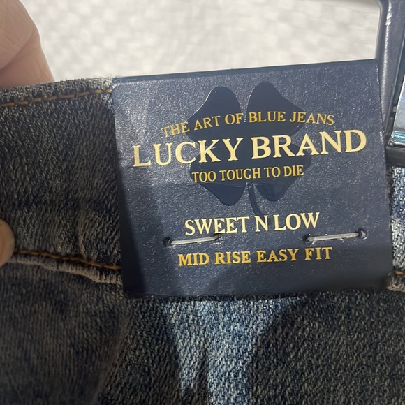 Lucky Brand jean sweet n low style mid rise easy fit 33 ankle nwt stretch blue - Picture 8 of 10